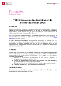 T08 Introducción a la administración de sistemas operativos Linux