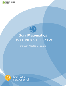 Guía de fracciones algebraicas