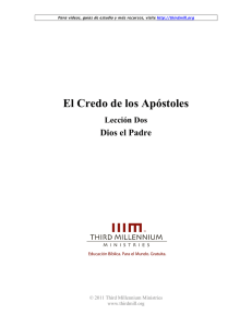 El Credo de los Apóstoles - Third Millennium Ministries