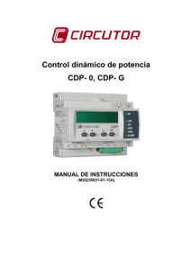 Control dinámico de potencia CDP- 0, CDP- G