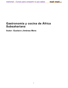 Gastronomía y cocina de África Subsahariana