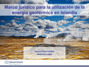 Marco jurídico para la explotación geotérmica en Islandia