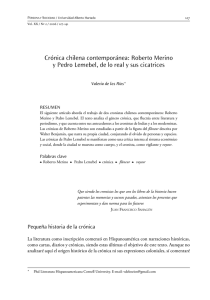 Crónica chilena contemporánea: Roberto Merino y Pedro Lemebel