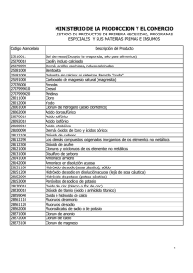 Ministerios de la Producción y el Comercio