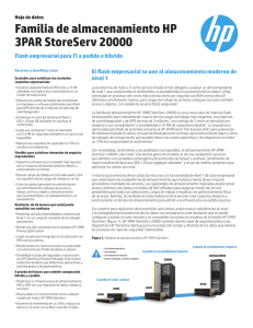 HP 3PAR StoreServ 20000: Hoja de datos de flash empresarial para