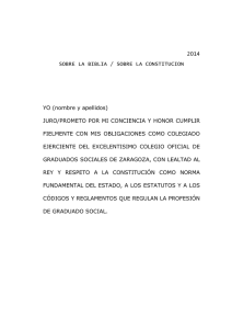 Texto de la Jura - Graduados Sociales de Zaragoza