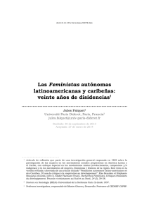 Las Feministas autónomas latinoamericanas y