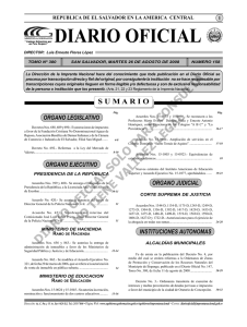 Diario 26 de Agosto- 2008.indd - Diario Oficial de la República de El