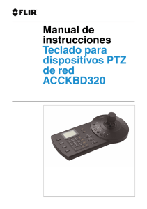 Teclado para dispositivos PTZ de red ACCKBD320 Manual de