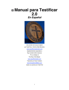 El Manual para Testificar 2.0 En Español