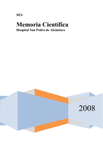 Memoria 2008 - Área de Salud de Cáceres