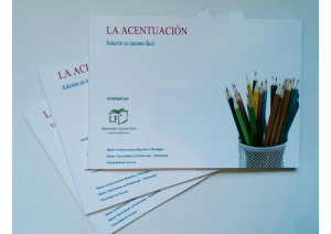 la acentuación - Associació Lectura Fàcil