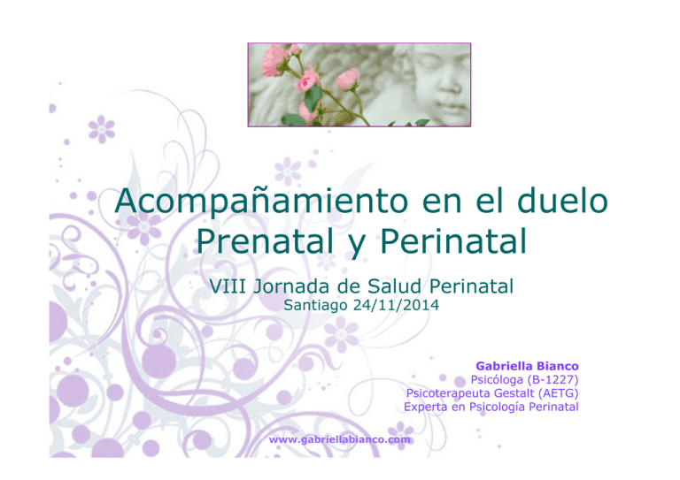 Acompa Amiento En El Duelo Prenatal Y Perinatal