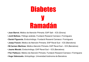 Diabetes y Ramadán