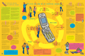 El ciclo de vida de un teléfono celular