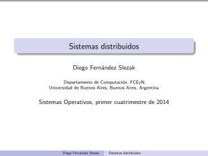 Sistemas distribuidos - Departamento de Computación