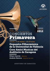 Orquestra Filharmònica de la Universitat de València Coro Amici