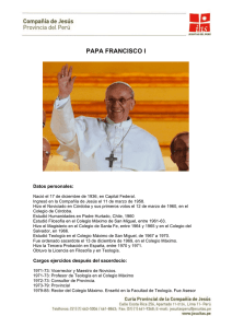 papa francisco i - Compañía de Jesus