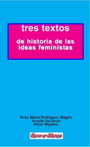 Tres textos de historia de las ideas feministas