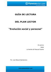 Guia del plan lector "Evolución social y personal" PDF