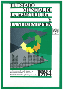 El estado mundial de la agricultura y la alimentación, 1984