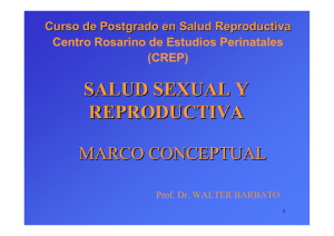 Salud sexual y reproductiva: marco conceptual