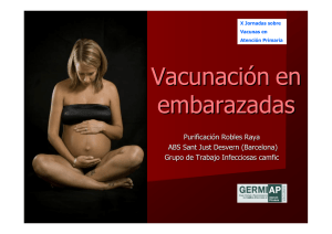 Vacunación en embarazadas