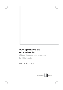 500 ejemplos de no violencia Otra forma de contar la Historia