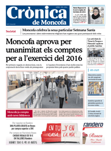 Moncofa aprova per unanimitat els comptes per a l`exercici del 2016