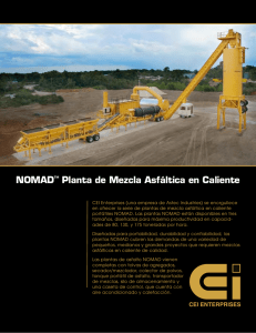 NOMAD™ Planta de Mezcla Asfáltica en Caliente