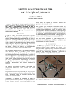 Sistema de comunicación para un Helicóptero Quadrotor