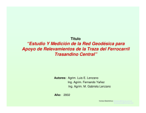 (Microsoft PowerPoint - Red Geod\351sica FFCC Trasandino)