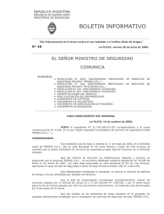 N° 48 - Ministerio de Seguridad Provincia de Buenos Aires