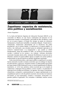Zapatismo: espacios de resistencia, otra política y