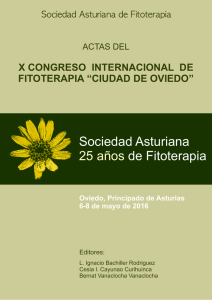 Sociedad Asturiana 25 años de Fitoterapia