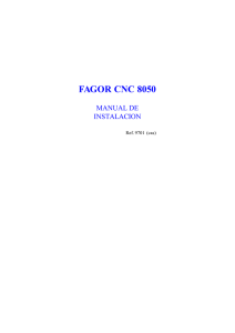 CNC 8050 OEM - Fagor Automation