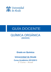 química orgánica - Universidad de Alcalá