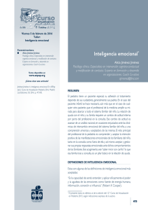Inteligencia emocional - Asociación Española de Pediatría de