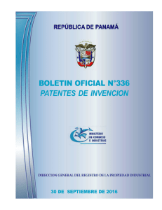 Patente Oficial N°336-30-SEPTIEMBRE-2016