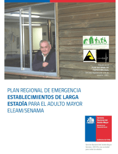 PLAN REGIONAL DE EMERGENCIA SENAMA/eleam BASADO EN