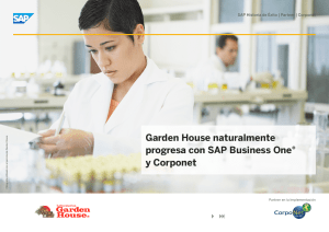 Garden House naturalmente progresa con SAP Business