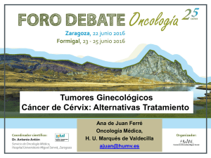 Presentación - Foro de Debate en Oncologia