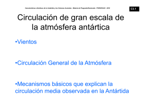 Circulación atmosférica en la Antártida
