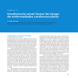 Insuficiencia renal: factor de riesgo de