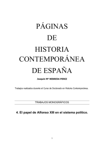 El papel de Alfonso XIII en el sistema político