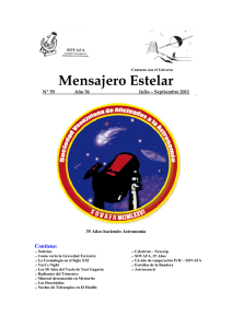 Mensajero Estelar No. 59 Julio - Septiembre 2011