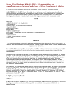 Norma Oficial Mexicana NOM-051-SSA1