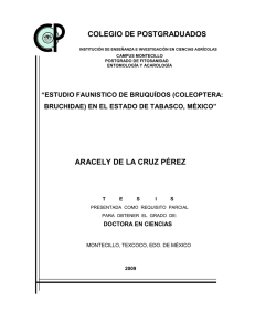 La presente tesis titulada “Plagas insectiles de col en Acatzingo