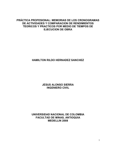 informe de practica profesional - Universidad Nacional de Colombia