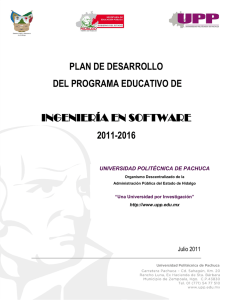 plan de desarrollo - Universidad Politécnica de Pachuca